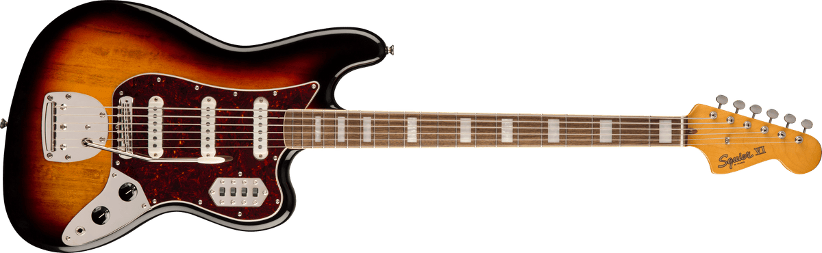 Fender Squier Classic Vibe Bass VI, Laurel Fingerboard, 3-Color Sunburst