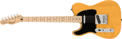 Fender Squier Affinity Series Telecaster Left-Handed, Maple Fingerboard, Black Pickguard, Butterscotch Blonde