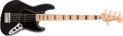 Fender Squier Affinity Series Active Jazz Bass V, Maple Fingerboard, Black Pickguard, Black Metallic