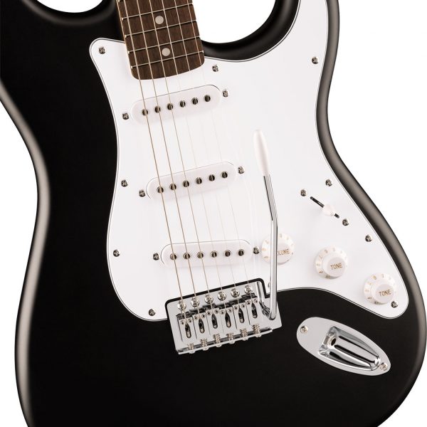 Fender Squier Debut Collection Stratocaster, Laurel Fingerboard, White Pickguard, Black