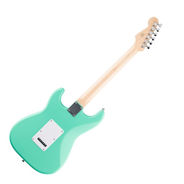 Fender Squier Debut Collection Stratocaster HSS, Laurel Fingerboard, White Pickguard, Sea Foam Green