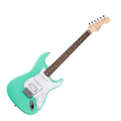 Fender Squier Debut Collection Stratocaster HSS, Laurel Fingerboard, White Pickguard, Sea Foam Green
