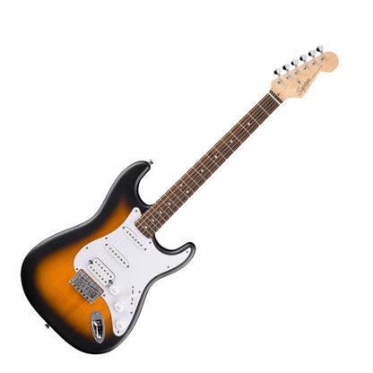 Fender Squier Debut Collection Stratocaster HT HSS, Laurel Fingerboard, White Pickguard, 2-Color Sunburst