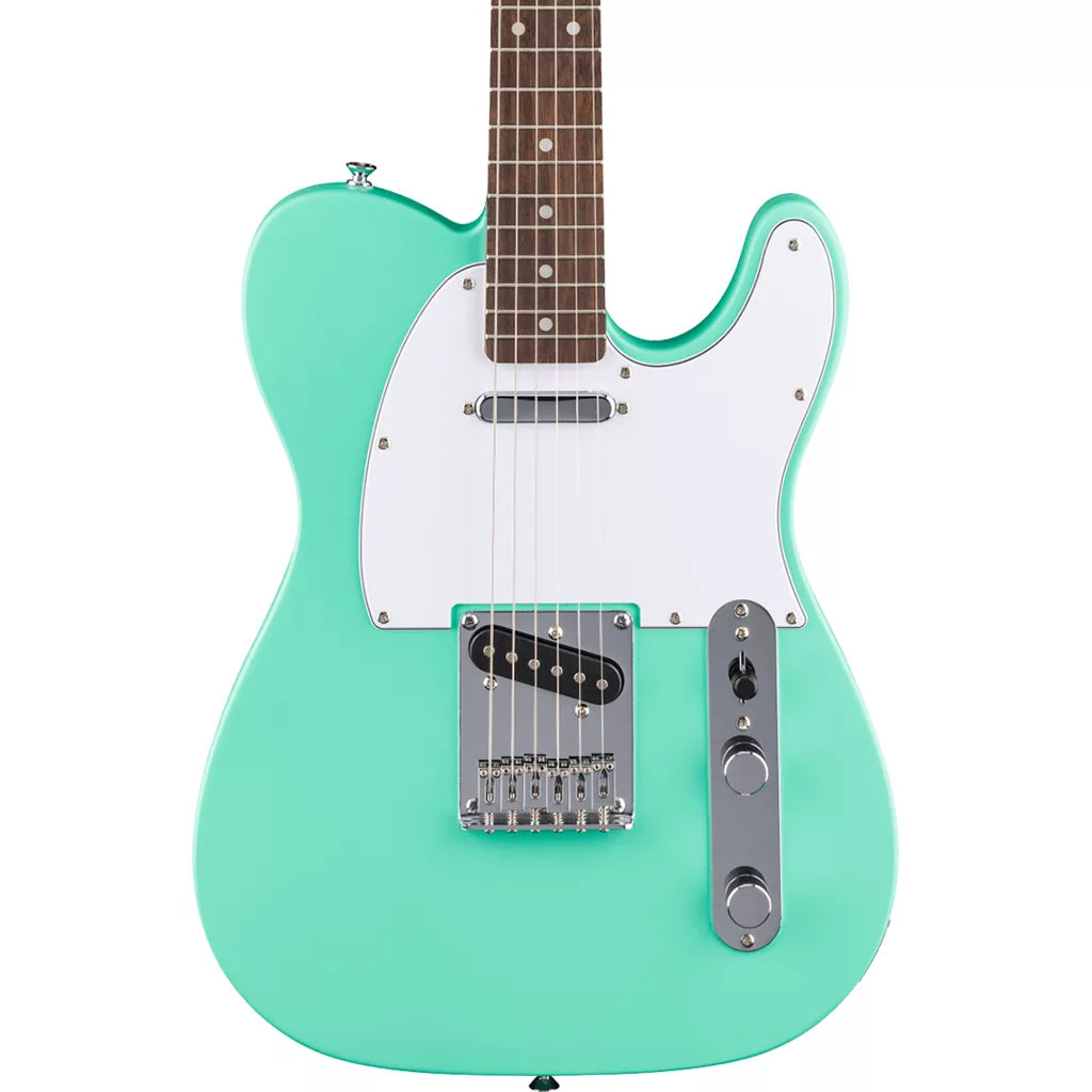 Fender Squier Debut Collection Telecaster, Laurel Fingerboard, White Pickguard, Sea Foam Green