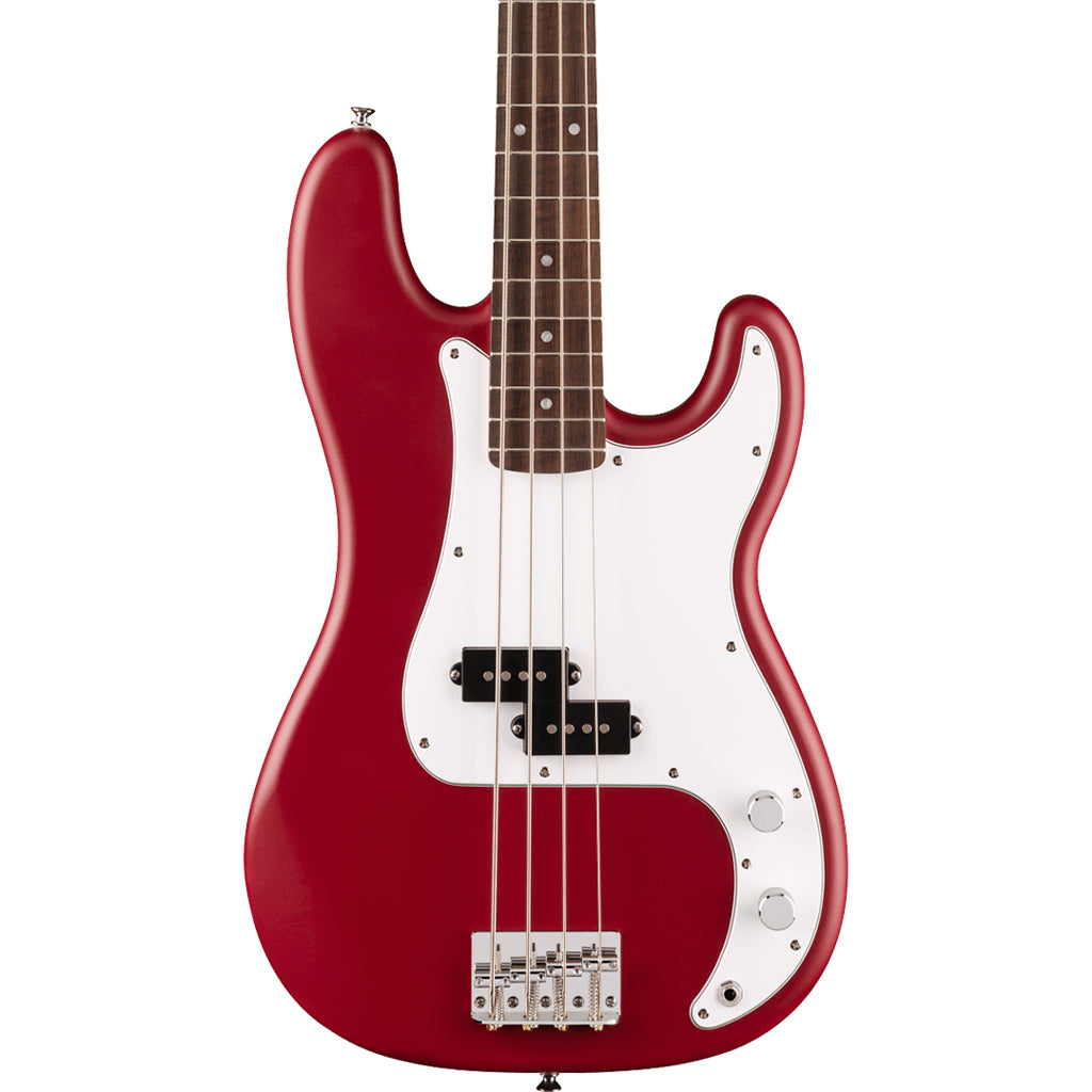 Fender Squier Debut Collection Precision Bass, Laurel Fingerboard, White Pickguard, Dakota Red