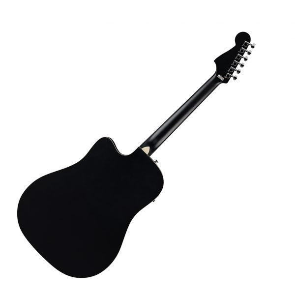 Fender California Debut Redondo CE, Spruce Top, Black Pickguard, Black