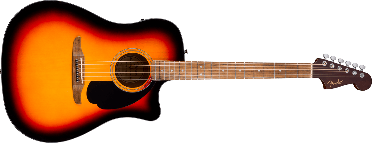 Fender California Standard Redondo CE, Spruce Top, Black Pickguard, 3-Color Sunburst