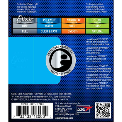 Elixir Polyweb Super Light 9-42 electric strings