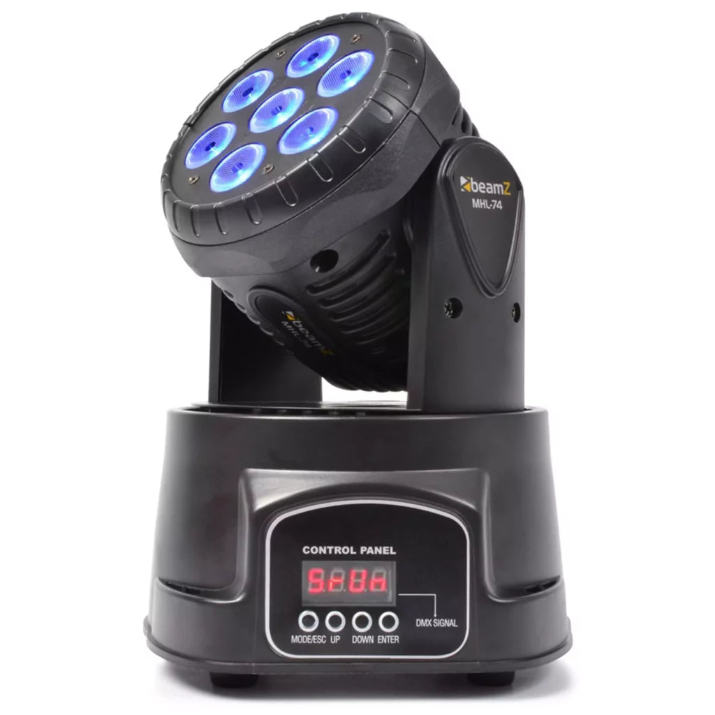 BEAMZ MHL74 LED MOVING HEAD WASH 7x 10W RGBW