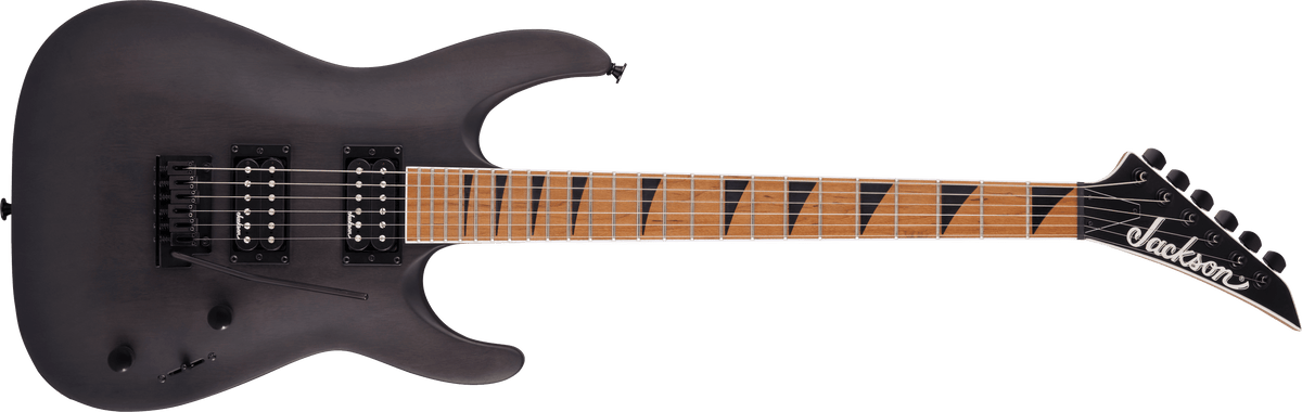Jackson JS Series Dinky Arch Top JS24 DKAM, Caramelized Maple Fingerboard, Black Stain