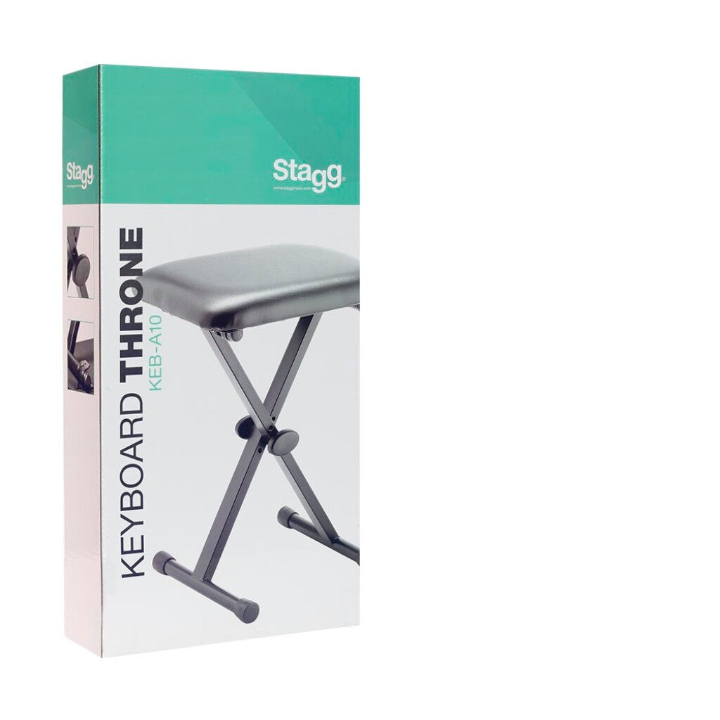 Stagg Keyboard bench with X-style folding legs