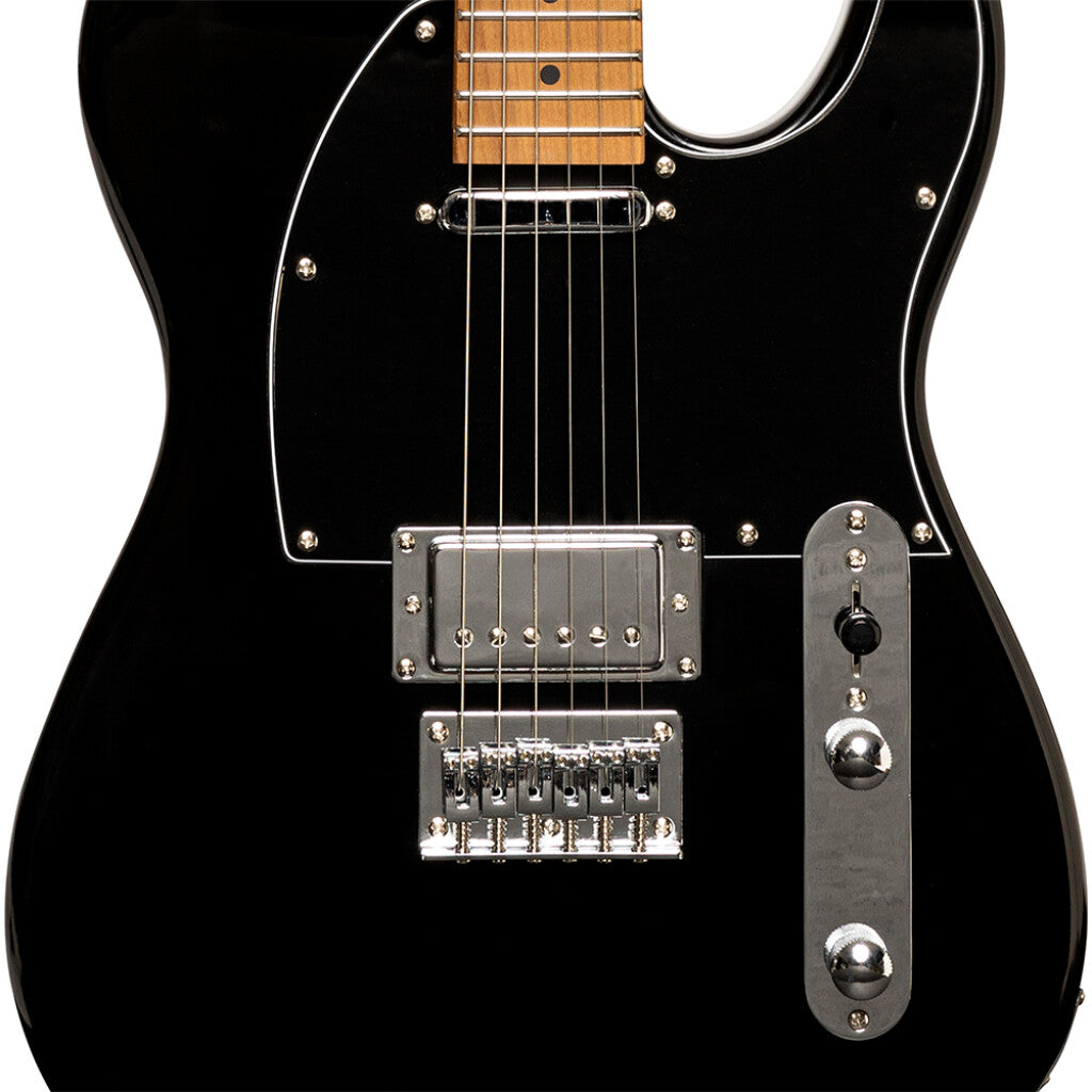 Stagg SETPLUS BK - Vintage “T” Series Electric Guitar (Black) | Stagg Guitar for Beginners, Students & Stage