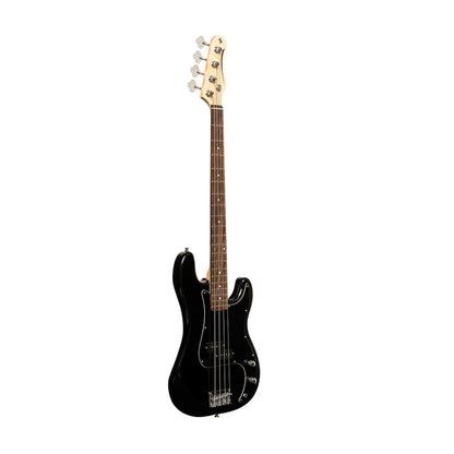 Stagg SBP30 BK - Standard “P” Electric Bass Guitar (Black) | Stagg Guitar for Beginners, Students & Stage