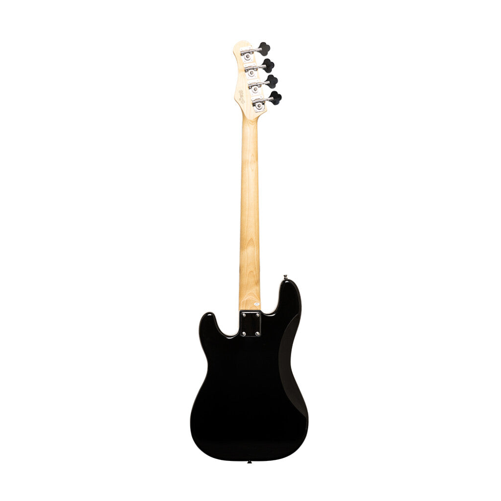 Stagg SBP30 BK - Standard “P” Electric Bass Guitar (Black) | Stagg Guitar for Beginners, Students & Stage