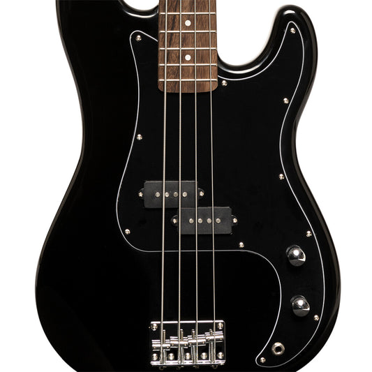 Stagg SBP30 BK - Standard “P” Electric Bass Guitar (Black) | Stagg Guitar for Beginners, Students & Stage