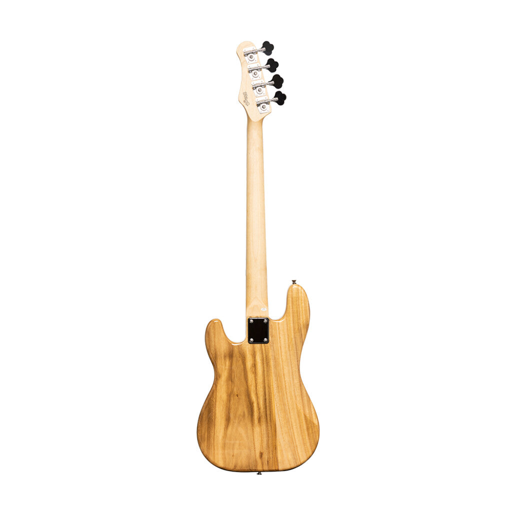 Stagg SBP30 NAT - Standard “P” Electric Bass Guitar (Natural) | Stagg Guitar for Beginners, Students & Stage
