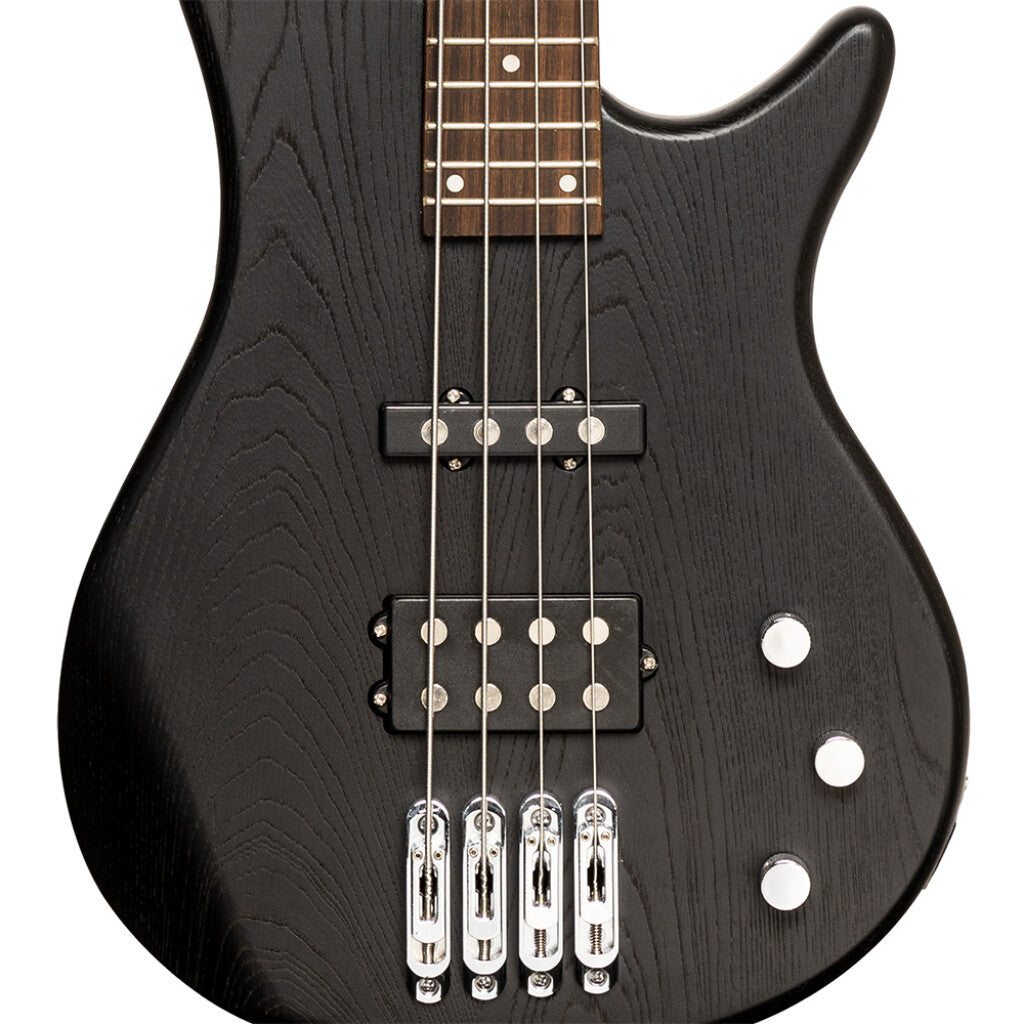 Stagg SBF40 BK - Fusion 40 Electric Bass Guitar Satin (Black) | Stagg Guitar for Beginners, Students & Stage