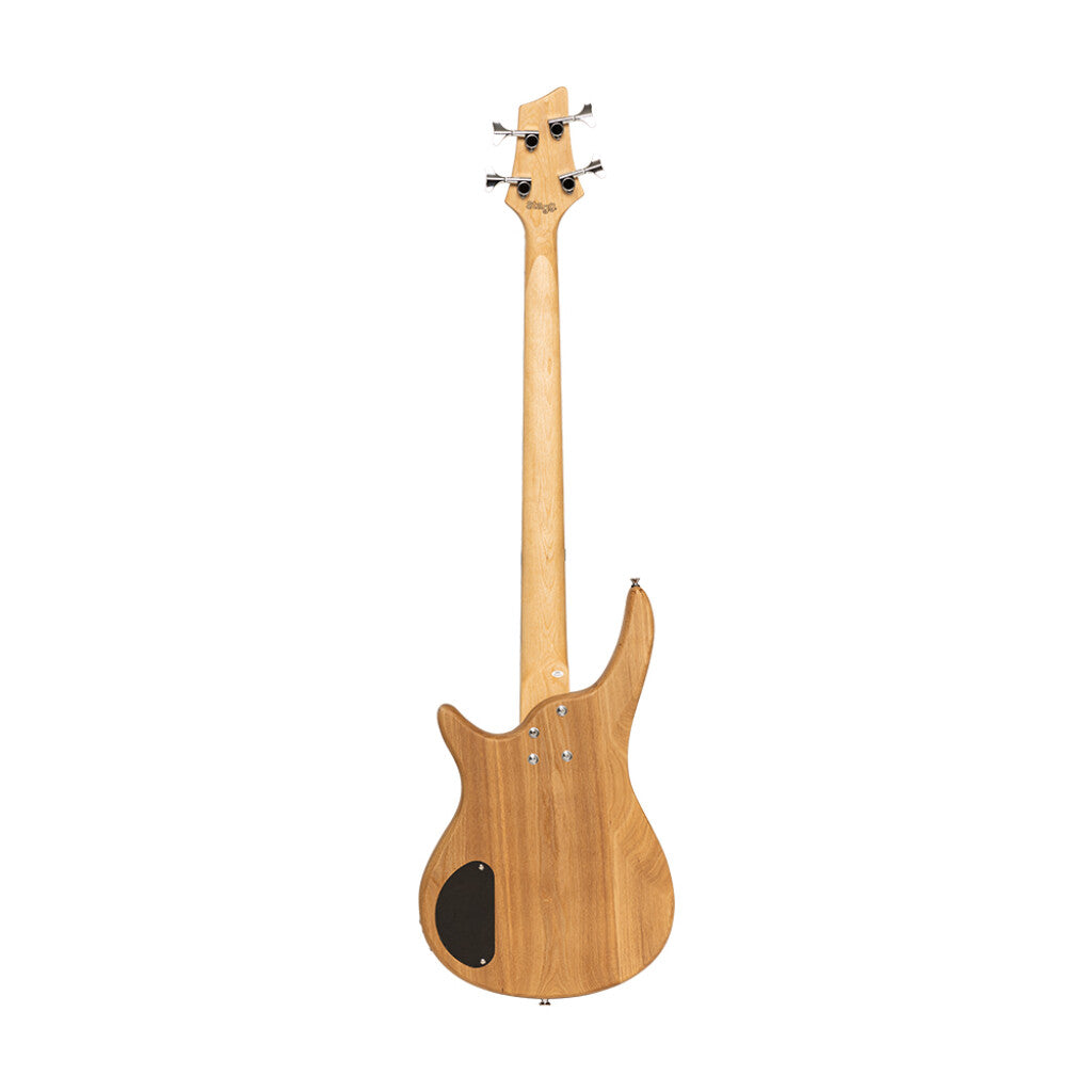 Stagg SBF40 NAT - Fusion 40 Electric Bass Guitar Satin (Natural) | Stagg Guitar for Beginners, Students & Stage