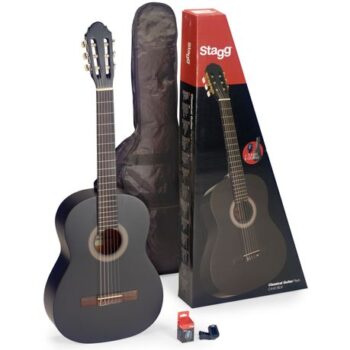 Stagg C440 BK - 4/4 Acoustic Guitar Pack (Black) | Stagg Musical Instruments & Accessories