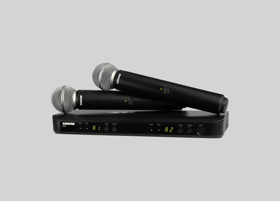 Shure BLX288 Dual Wireless Vocal System with SM58