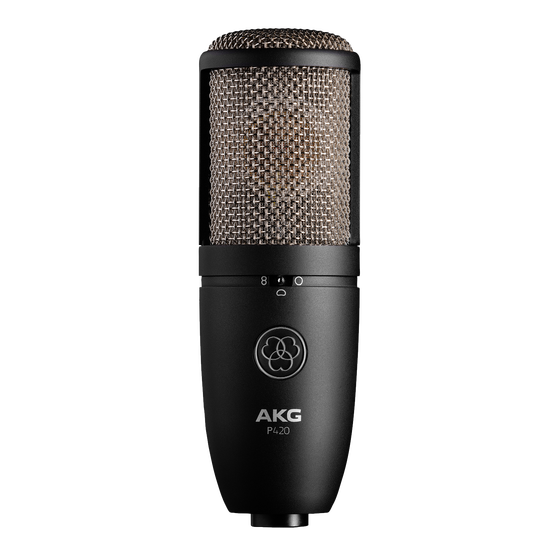 AKG P420 - Large-dual-diaphragm Condenser Microphone | Professional Studio & Live Microphone