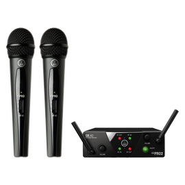 AKG WMS40 Mini2 V - Dual Vocal Wireless Handheld Mic System | Professional Studio & Live Microphone