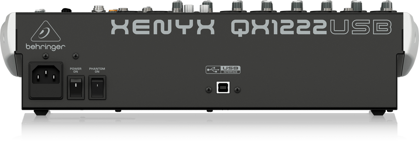 Behringer Xenyx QX1222USB Mixer with USB and Effects