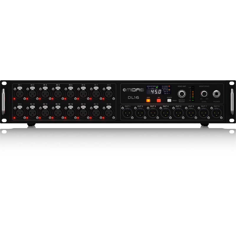 Midas DL-16 16 Input and 8 Output Stage Box