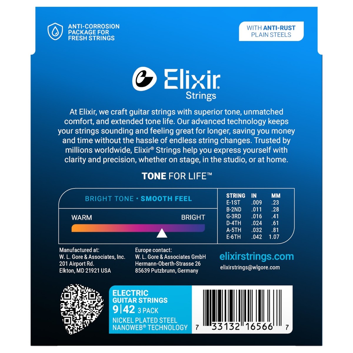 Elixir Nanoweb 9-42 3-pack