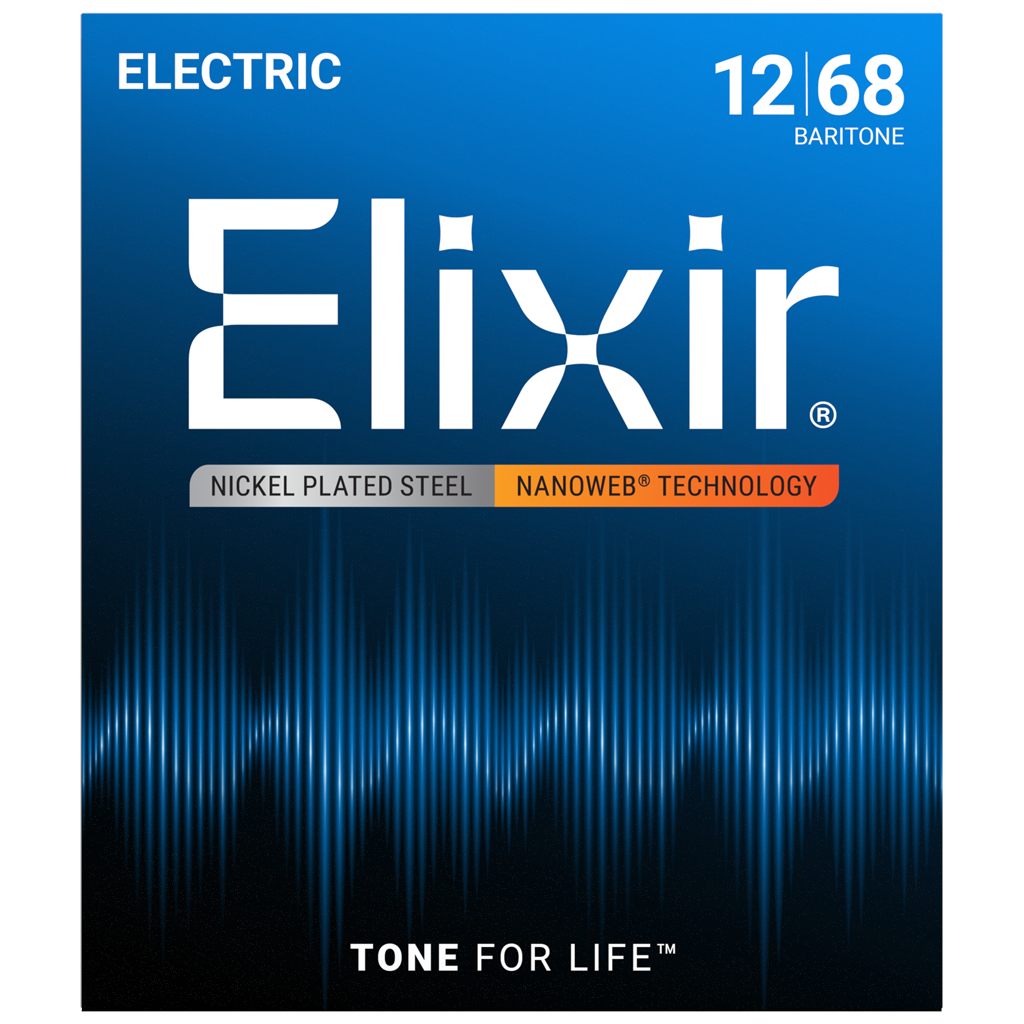 Elixir Nanoweb Baritone 12-68 electric strings