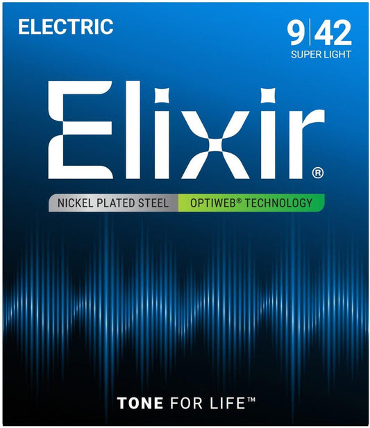 Elixir Optiweb Super Light 9-42 electric strings
