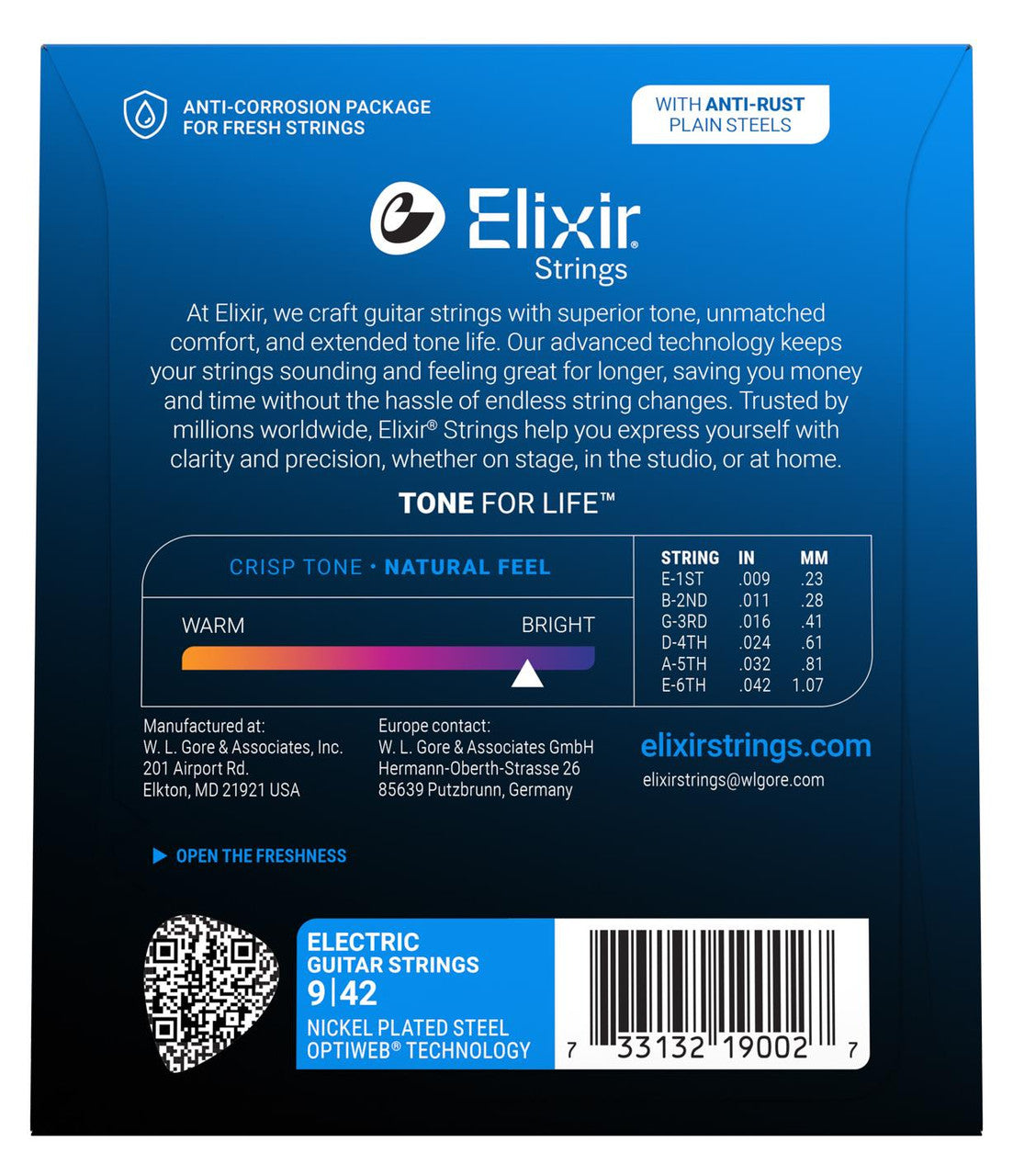 Elixir Optiweb Super Light 9-42 electric strings