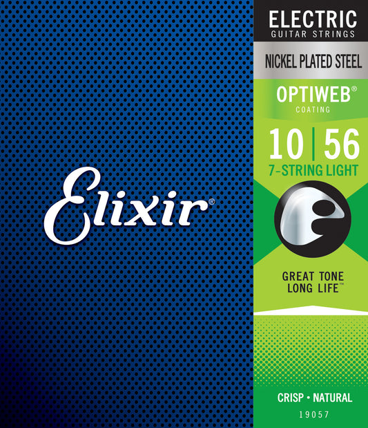 Elixir Optiweb 7-string Light 10-56 electric strings