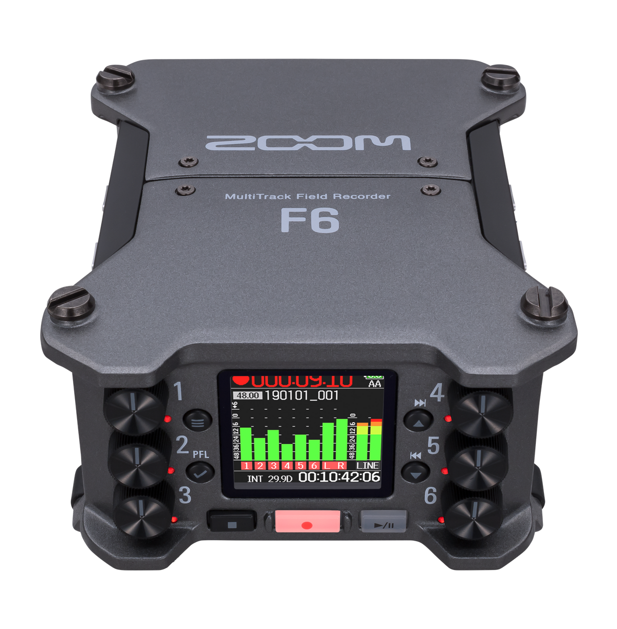 Zoom F6 6-Input 32-bit Float Multitrack Field Recorder