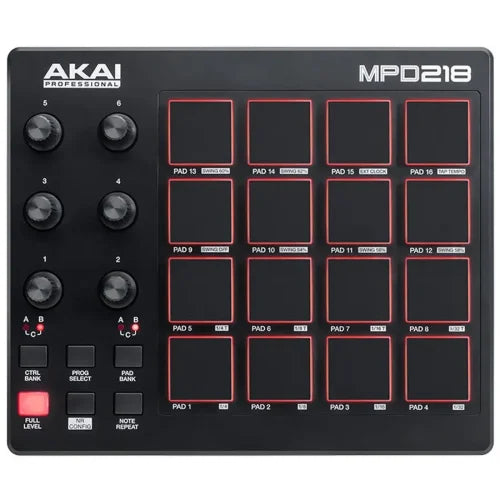 Akai Professional MPD218 16-Pad MIDI Pad Controller
