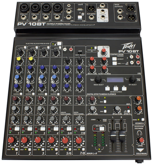 Peavey PV® 10 BT 10 Channel Compact Mixer with Bluetooth