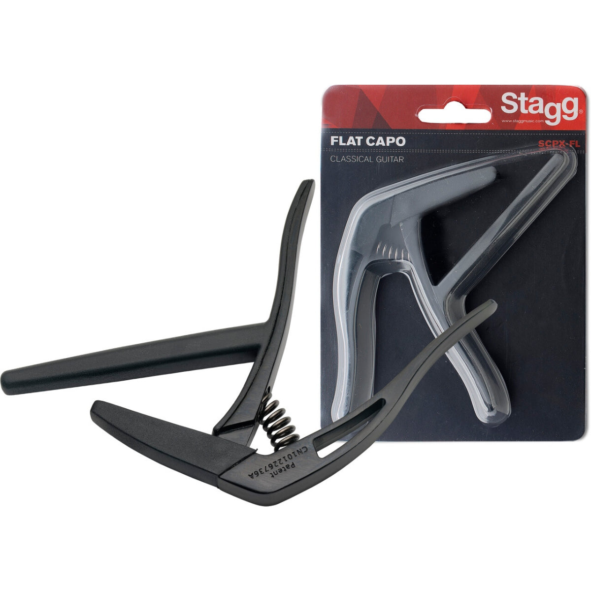 Stagg SCPX-FL Classical Guitar Capo - Black