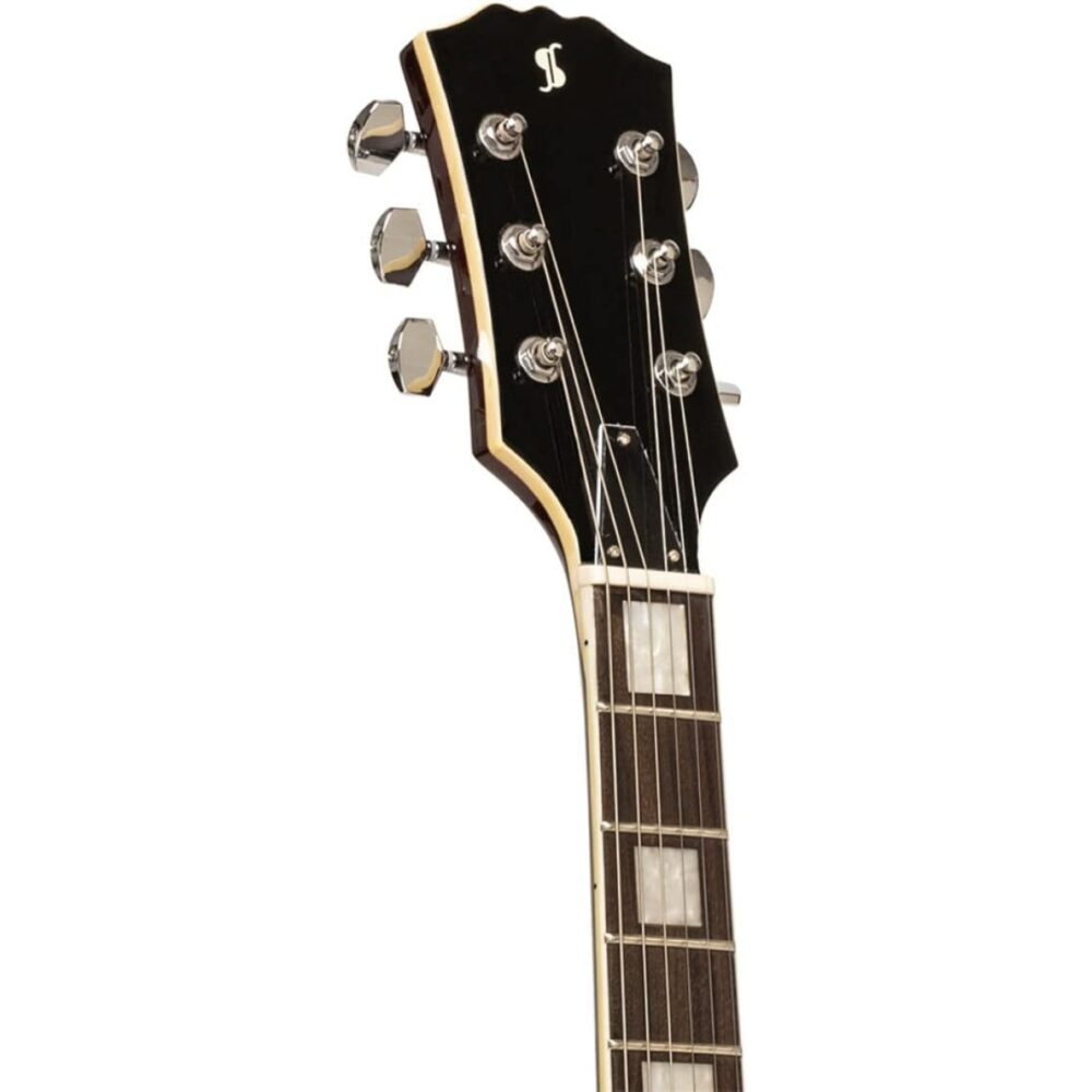 Stagg SELSTD VSB - 6 String Electric Guitar w/ Solid Mahogany Body (Violin Sunburst) | Stagg Guitar for Beginners, Students & Stage