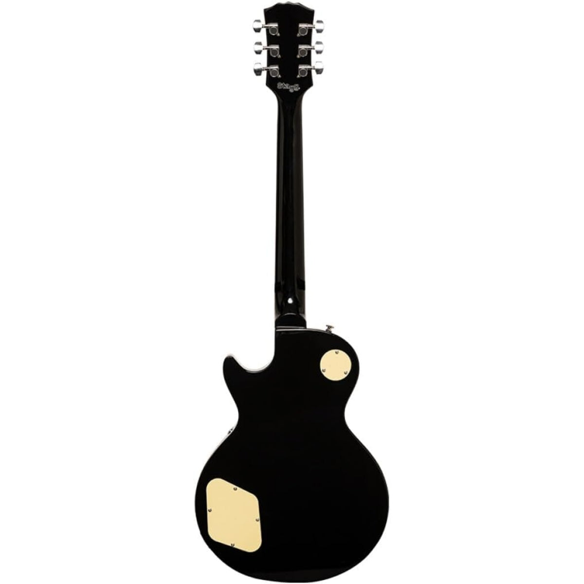 Stagg SELSTD BK - Electric Guitar w/ Solid Mahogany Body (Black) | Stagg Guitar for Beginners, Students & Stage