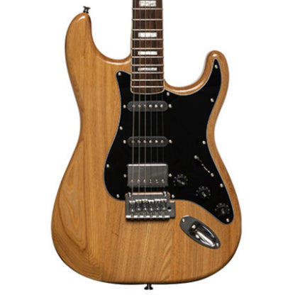 Stagg SES60 NAT - Vintage Series Electric Guitar w/ Solid Alder Body (Natural) | Stagg Guitar for Beginners, Students & Stage