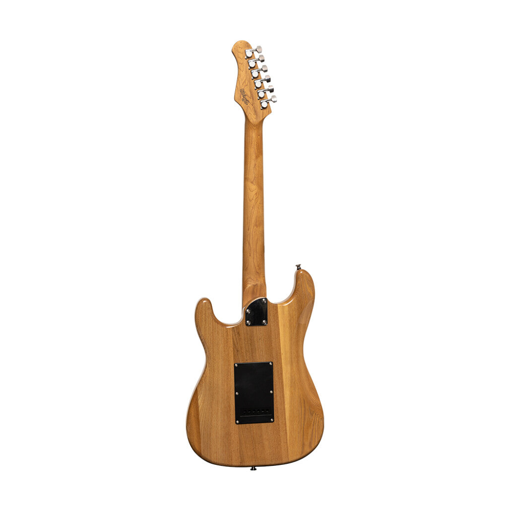 Stagg SES60 NAT - Vintage Series Electric Guitar w/ Solid Alder Body (Natural) | Stagg Guitar for Beginners, Students & Stage