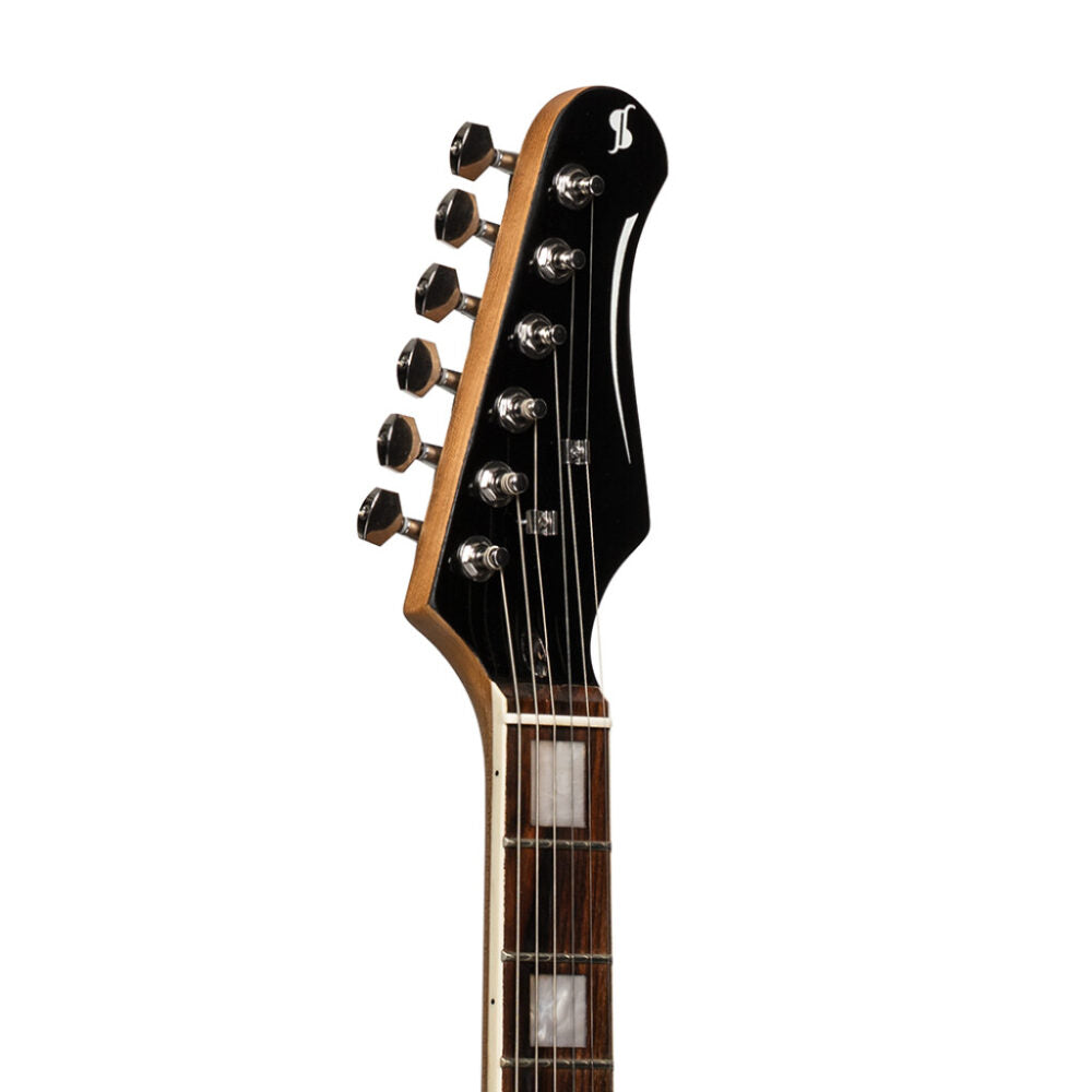 Stagg SES60 NAT - Vintage Series Electric Guitar w/ Solid Alder Body (Natural) | Stagg Guitar for Beginners, Students & Stage