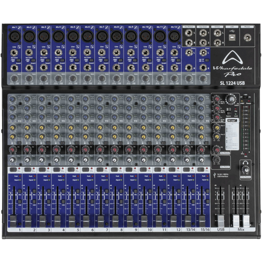 Wharfedale Pro SL1224USB Mixer | Wharfedale Mixer for Live Sound & Recording