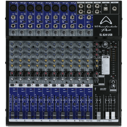 Wharfedale Pro SL824USB Mixer | Wharfedale Mixer for Live Sound & Recording