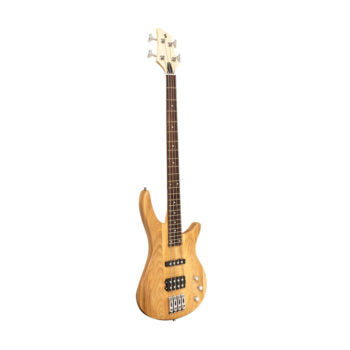 Stagg SBF40 NAT - Fusion 40 Electric Bass Guitar Satin (Natural) | Stagg Guitar for Beginners, Students & Stage