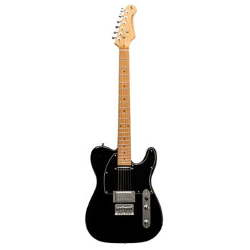 Stagg SETPLUS BK - Vintage “T” Series Electric Guitar (Black) | Stagg Guitar for Beginners, Students & Stage