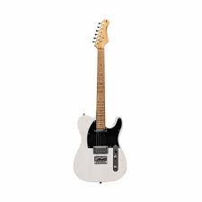 Stagg SETPLUS WHB - Vintage “T” Series Electric Guitar (See Thru White) | Stagg Guitar for Beginners, Students & Stage