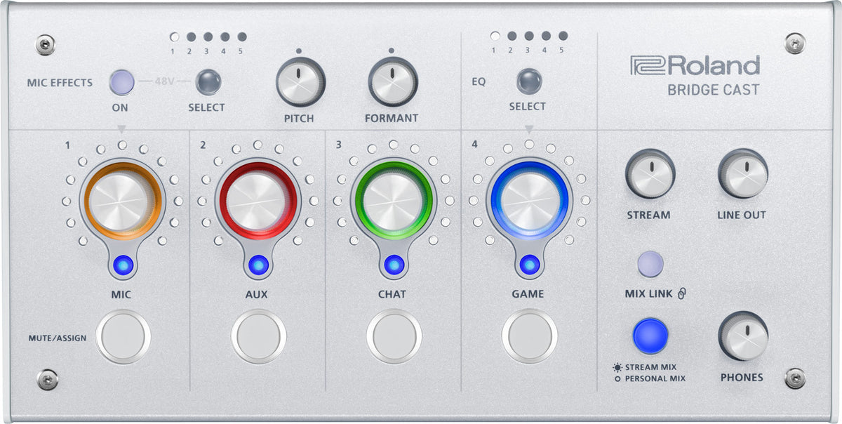 Roland BRIDGE CAST Dual-Bus Streaming Mixer - White