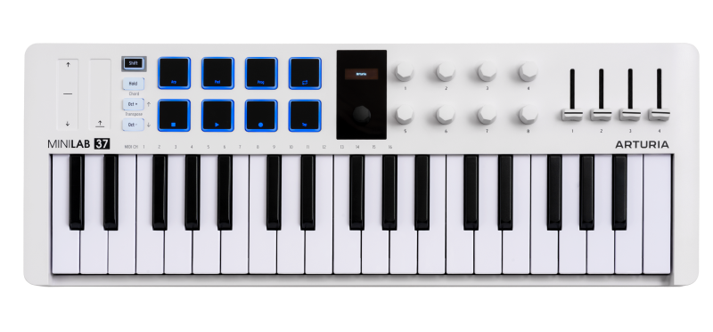 Arturia MiniLab 37 MIDI Controller - White