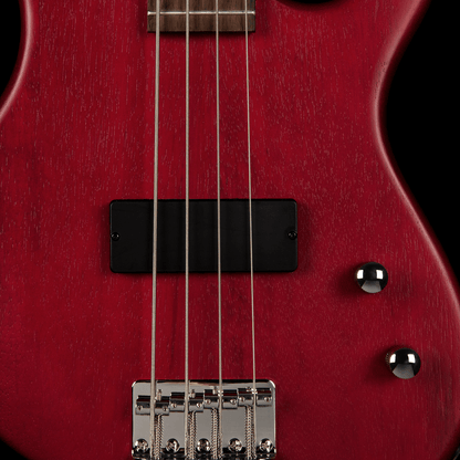 Cort Action Junior Short-Scale Bass - Open Pore Black Cherry